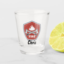 Copo De Shot Logotipo de proteção e salvamento do corpo de bomb