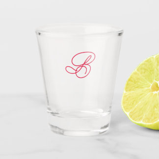 Copo De Shot Logotipo de Tipografia Inicial Monograma Elegante