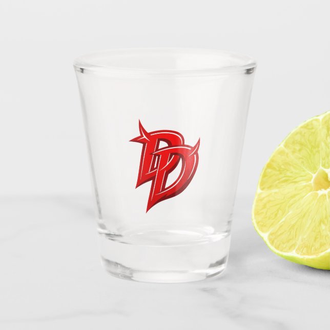 Copo De Shot logotipo inspirado no Demolidor (Frente)