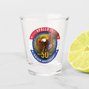 Copo De Shot Lua patriótica Eagle do 50th aniversário de Apol