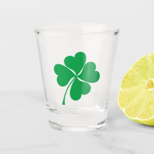 Copo De Shot Lucky Verde Bonito 4 deixa coração Trevo
