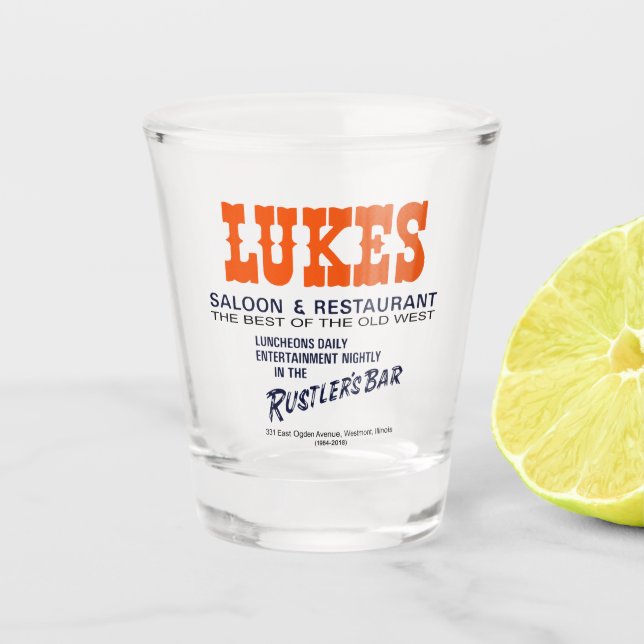 Copo De Shot Lukes Saloon e Restaurant, Westmont, IL (Frente)