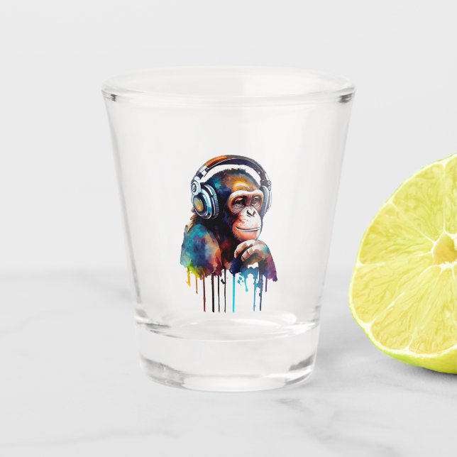 Copo De Shot Macaco Musical (Frente)