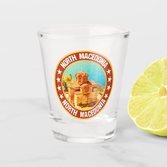 Copo De Shot Macedônia do Norte (Frente)