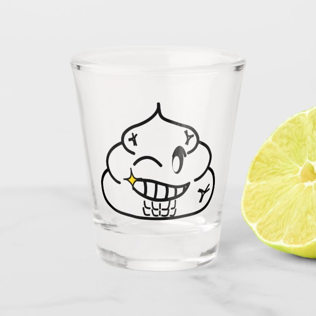 Copo De Shot Macho Poop - Brootsch, PooPoo (Frente)