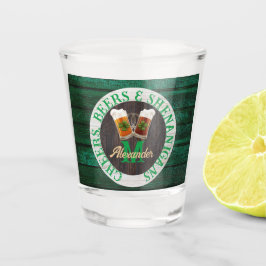 Copo De Shot Madeira rustica castanha apóia cervejas Shenanigan