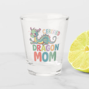 Copo De Shot Mãe dragão certificada design colorido
