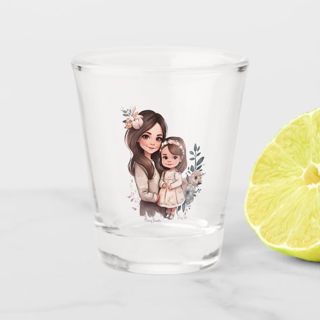 Copo De Shot Mãe e Filha Adoráveis (3) (Frente)