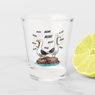 Copo De Shot Mãe Gaivota Engraçado Personalizado