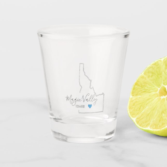 Copo De Shot Magic Valley Idaho Shot Glass (Frente)
