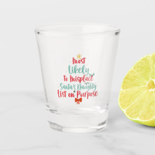 Copo De Shot Mais Provável Para Deslocar Xmas De Lista De Papai