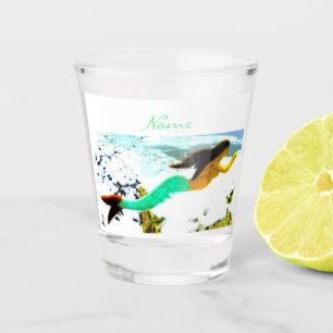 Copo De Shot Mala de brunette de cauda verde Thunder_Cove