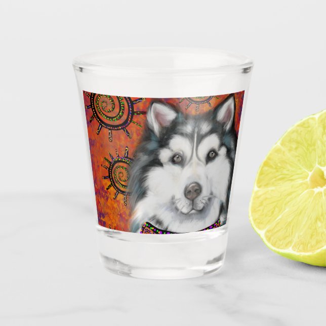 COPO DE SHOT MALAMUTE DO ALASKA  (Frente)