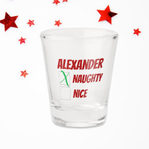 Copo De Shot Malvado Personalizado ou Bom Natal