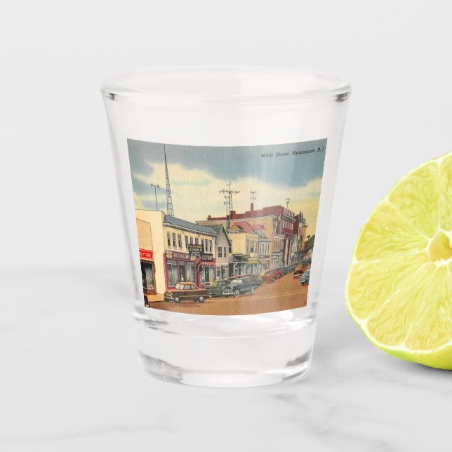 Copo De Shot Manasquan NJ, Rua Principal, Vintage (Frente)