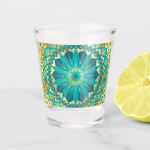 Mandalas Flor de Ouro Azul