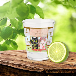 Copo De Shot Maneki Neko Lucky Poiluna