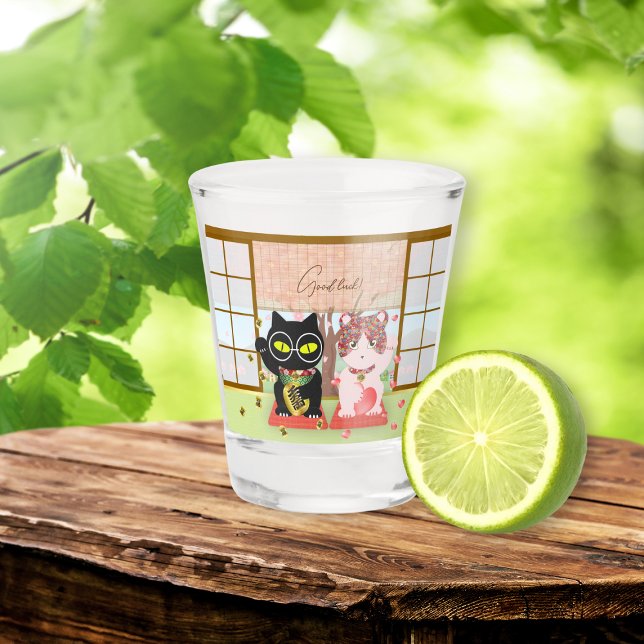 Copo De Shot Maneki Neko Lucky Poiluna (Maneki Neko Lucky Poiluna Shot Glass)