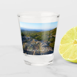 Copo De Shot Manhã no topo da montanha Cadillac em Acadia