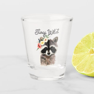 Copo De Shot Mantenha-se Selvagem - Coroa de Flor Bonita Vestid