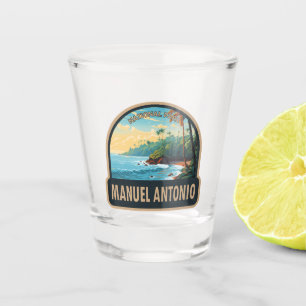 Copo De Shot Manuel Antonio National Park Viagem Art Vintage
