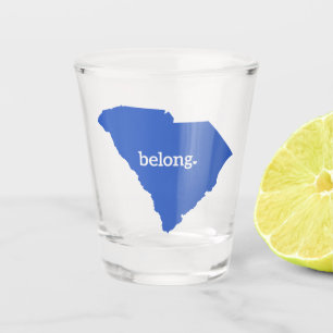 Copo De Shot Mapa do Estado da Carolina do Sul Belong