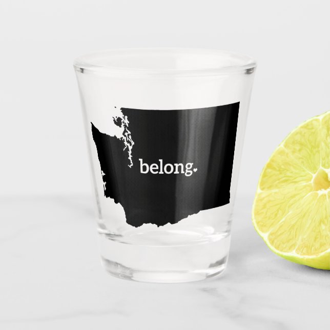 Copo De Shot Mapa do Estado de Belong (Frente)