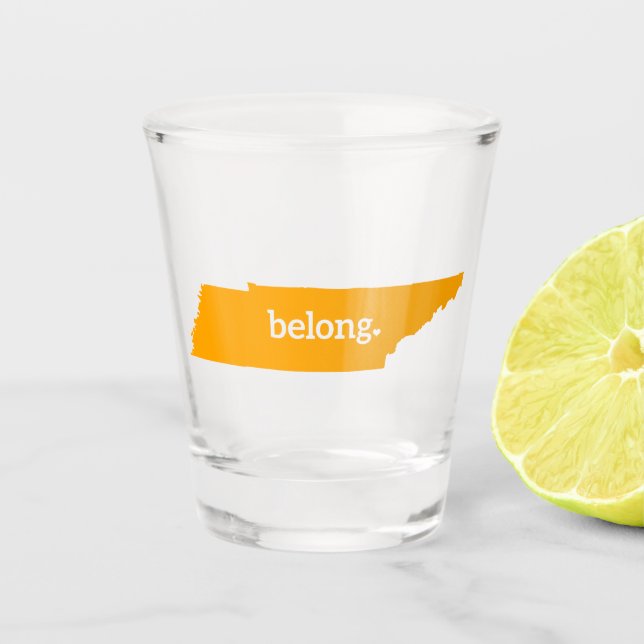 Copo De Shot Mapa do Estado do Tennessee Belong (Frente)