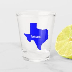 Copo De Shot Mapa do Estado do Texas Belong
