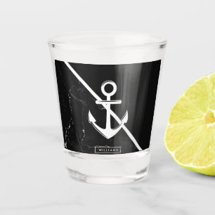 Copo De Shot Marble & Anchor