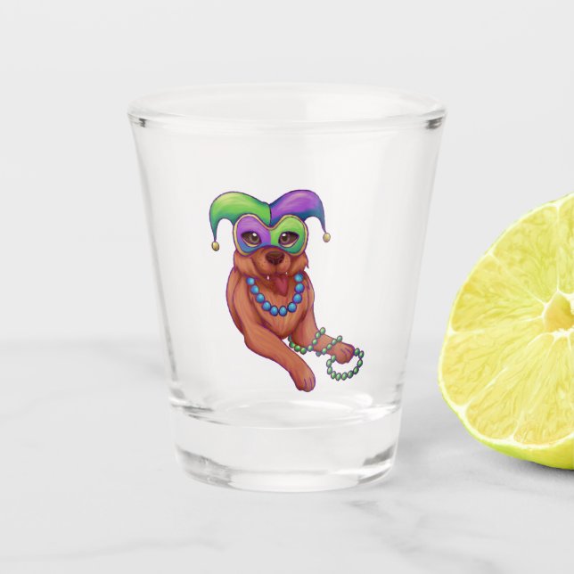 Copo De Shot Mardi Gras Dog (Frente)