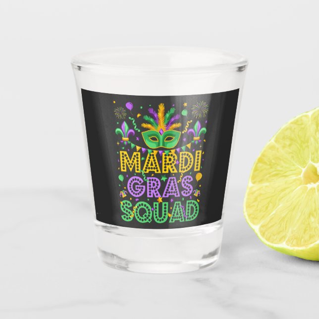 Copo De Shot Mardi Gras Squad Matching (Frente)