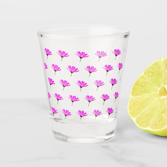 Copo De Shot Margarida Rosa  (Frente)