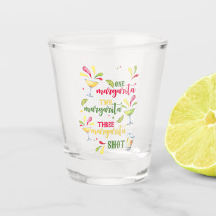 Copo De Shot Margarita de Aquarela Festiva