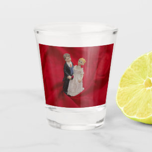Copo De Shot Marido e Esposa (Dia do Casamento) (Felicidade Cas