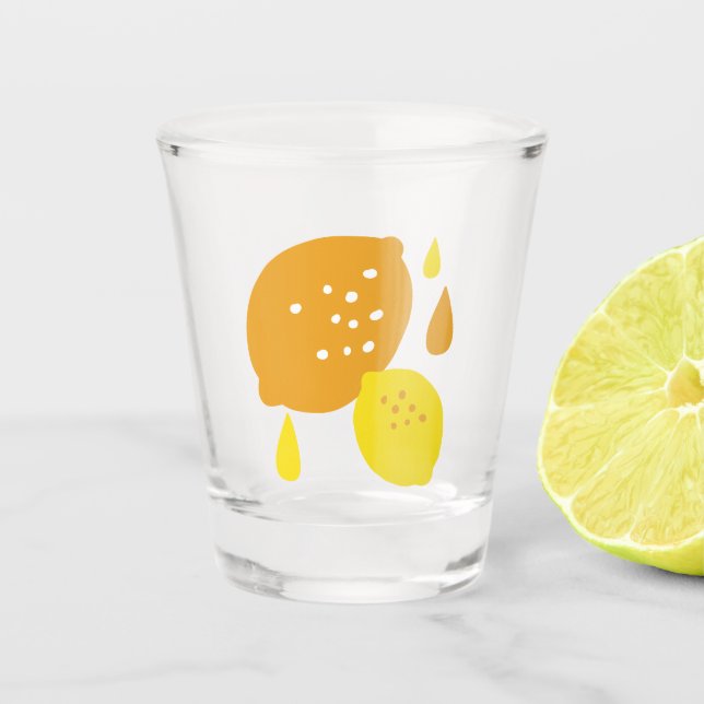 Copo De Shot Marinho Blue Lemon Art - Refrescando o Citrus Desi (Frente)