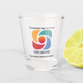 Copo De Shot Marketing personalizável da empresa de logotipos e