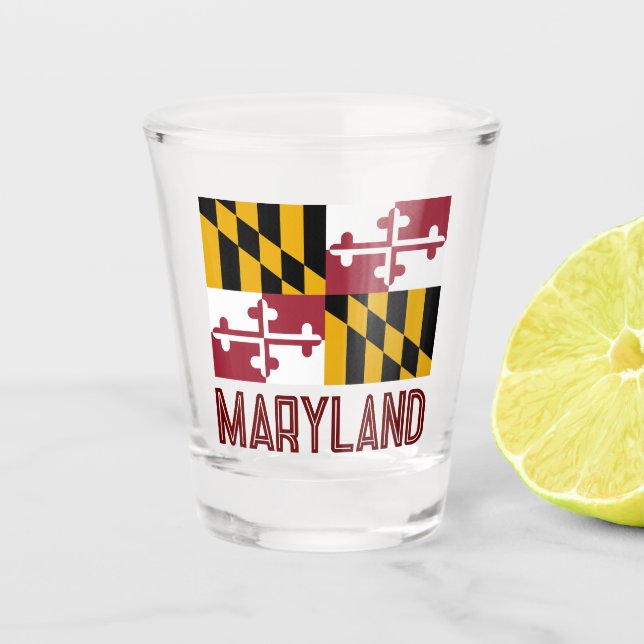 Copo De Shot Maryland Flag (Frente)