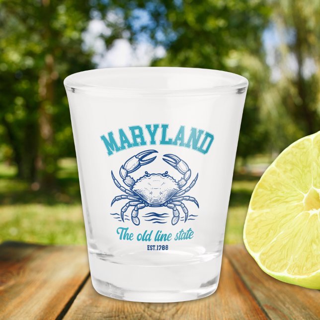 Copo De Shot Maryland Old Line State Crab  (Criador carregado)