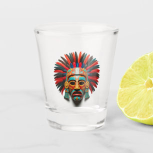 Copo De Shot Mayan Mask Viagem do México