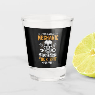 Copo De Shot Mecânico Sim Sou Mecânico