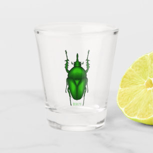 Copo De Shot Mecynorhina torquata bug cartoon illustration