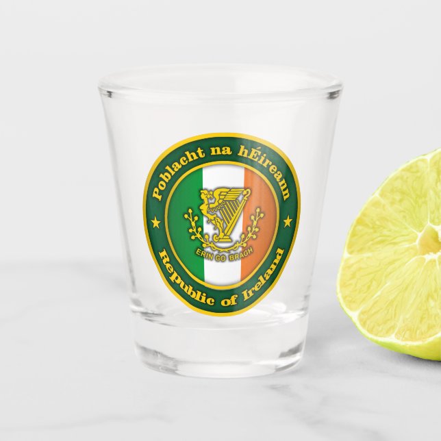 Copo De Shot Medalhão Irlandês 2 (Frente)