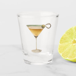 Copo De Shot Meio século Modern Martini One Olive