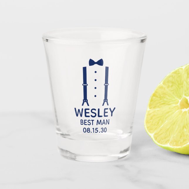 Copo De Shot Melhor Arco Azul (Frente)