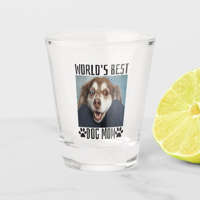 Copo De Shot Melhor Cachorro do Mundo Mãe (Frente)