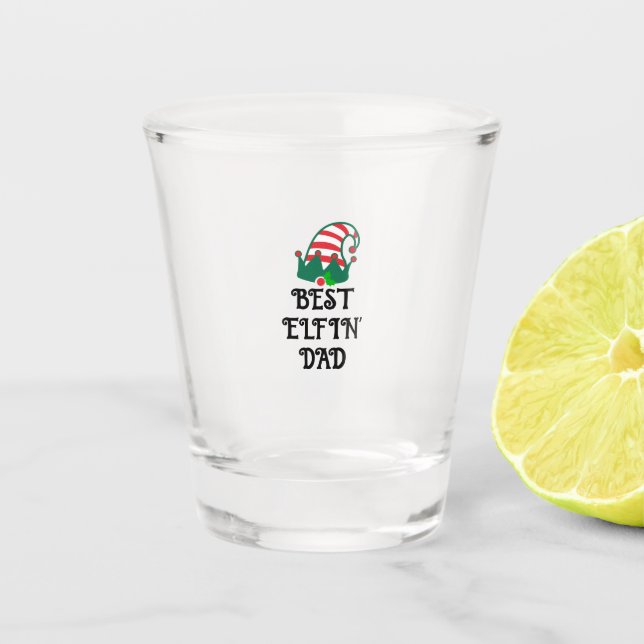 Copo De Shot Melhor Pai Elfin Natal Elf Natal (Frente)
