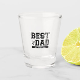 Copo De Shot Melhor Presente do Dia de os pais de Vidro com Pai