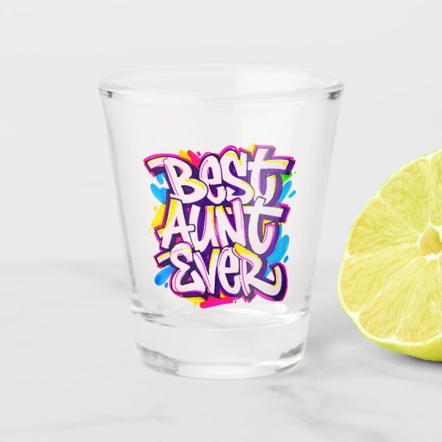 Copo De Shot Melhor Tia de Todas (Estilo 2) (Frente)