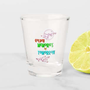 Copo De Shot Memórias ouros de amanhã florescem Lua Sakura